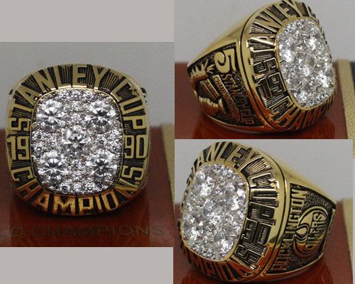 1990 NHL Championship Rings Edmonton Oilers Stanley Cup Ring ...